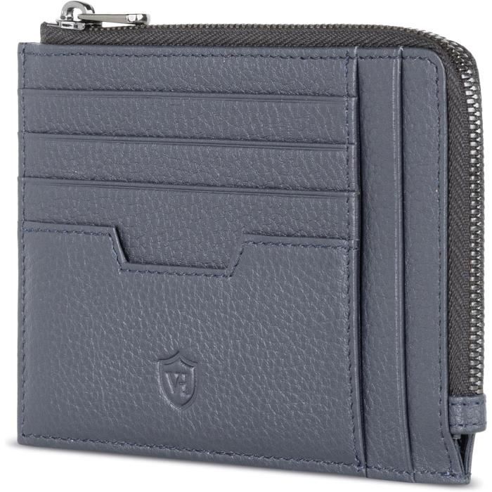 La couleur noire porte-cartes Rfid pour homme et femme, portefeuille