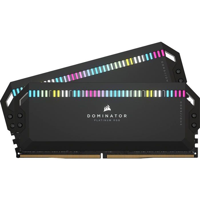 Mémoire Corsair DOMINATOR PLATINUM RGB 64 Go DDR5 5200MHz C40 - Noir