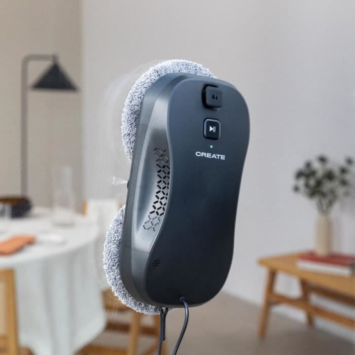 Robot nettoyeur de vitres - Create - WIPEBOT PRO - WiFi - Double sortie deau - Silencieux - Create