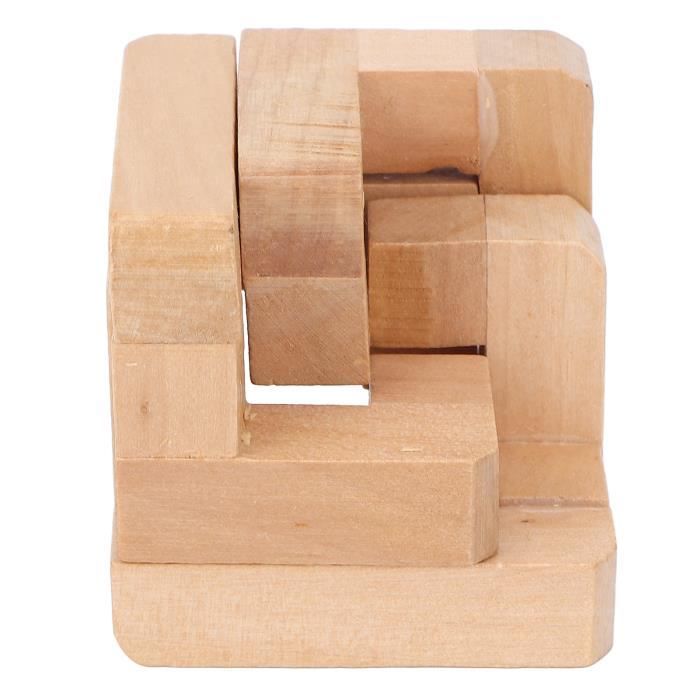 Tour de Hanoi Jeu Cadeau Puzzle en bois Casse-tête Tour Hanoi 9 anneaux Jeux de logique Casse-tête Apprentissage de la pensée intellectuelle Jouet en palissandre de qualité supérieure
