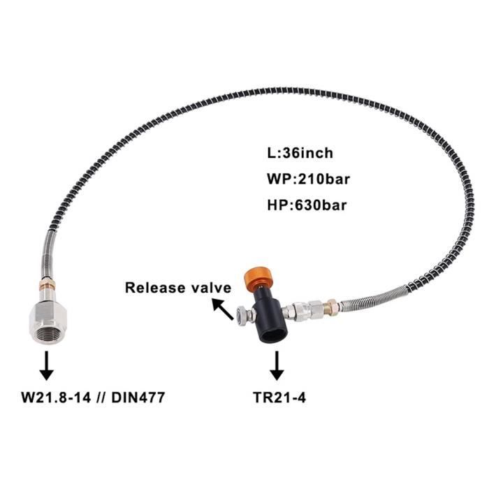 EJ.life CO2 Cylinder Adapter, Soda Hose, Tightness for for Soda Water