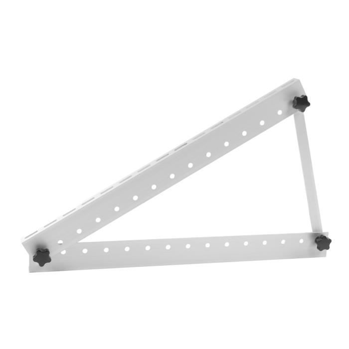 BOSYTRO Kit Fixation Panneau Solaire Pour 1 Module, Support Montage PV, Rail 12 CM, Clips De