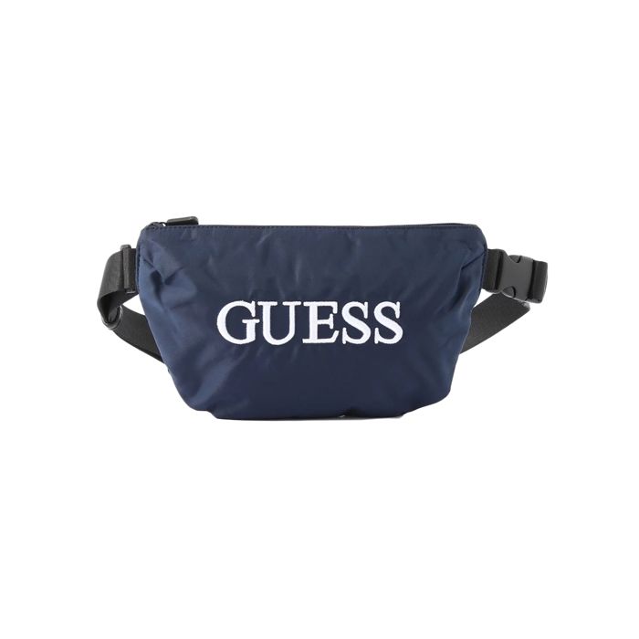 Sac banane Guess Homme quarto imprime logo Bleu Synthétique