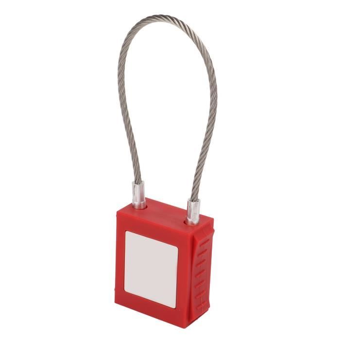 Lot De 6 Cadenas De Sécurité ABUS 74/40 KD Non Conducteurs Rouge - Pour étiquetage, électriciens, Industrie