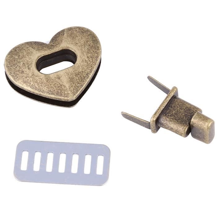 Fermoir Tournant Twist Lock En Métal Doré Et Cuir - Pour Sac Bandoulière DIY - Neuf Avec étiquettes