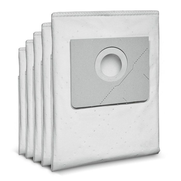 6 Sacchetti Filtro In Tessuto Non Tessuto Per Aspirapolvere Kärcher NT 351, 360, 361, 35/1, Modello 6.904-210.0, Capacità 35L