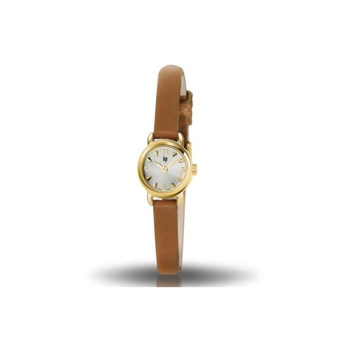 LIP Montre -  - Henriette - Cuir v&eacute;ritable - Analogique - Vintage 