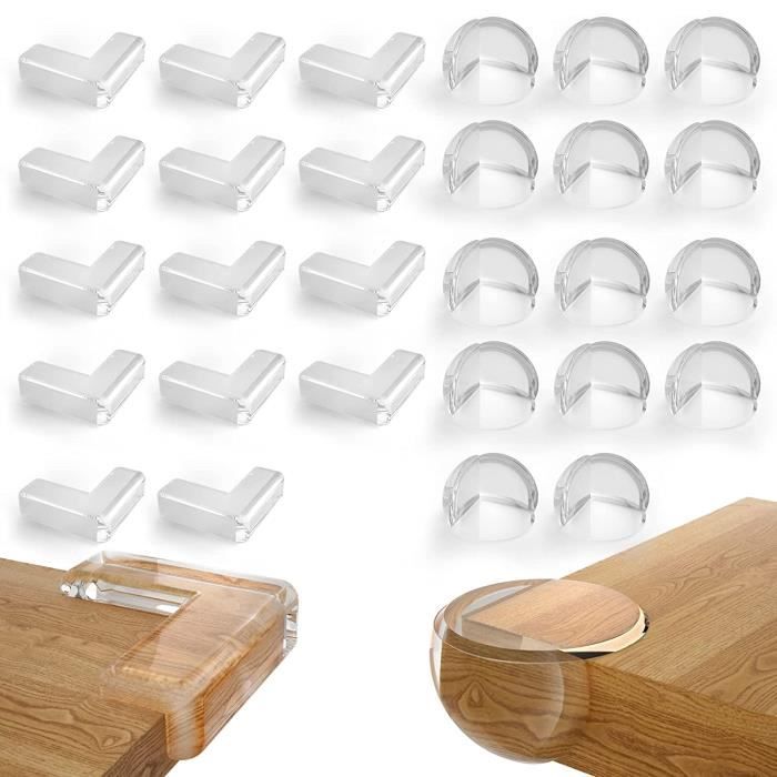Protège coins arretes - Protection Coin Table enfant  bébés -  pour Tables et Coins de Meubles - 24 pcs