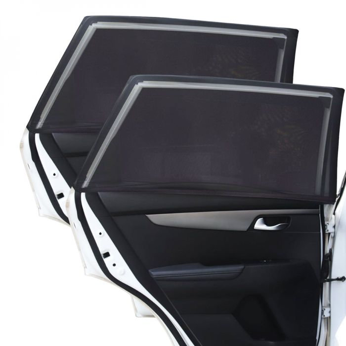 I Love Metal On Tour: Set Da 2 Parasole Per Auto Con Ventose, Motivo Metal, Protezione UV. Universali, Misura 44x38 Cm, Facili Da Montare E Pieghevoli.