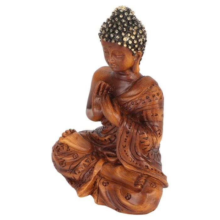 Petit Bougeoir Bouddha En Résine - Décoration De Méditation, 12x9 Cm, Symbole De Paix
