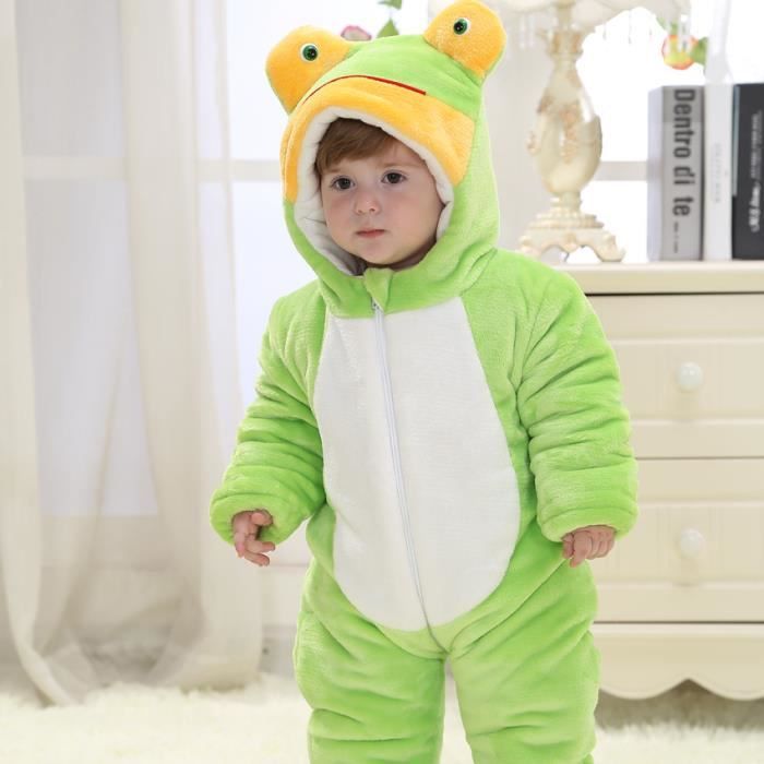 Pyjama Filles Et Garcons Bebes Combinaison Grenouillere Flanelle Pour Chaud Motif Grenouille En Coton Et Polyester Hiver Vert Vert Cdiscount Pret A Porter