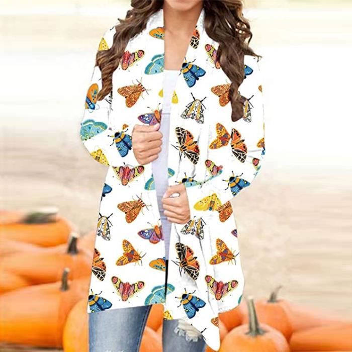 Prime Fashions Cardigan Manches Longues Femme - Moderne Chic Avec Poches