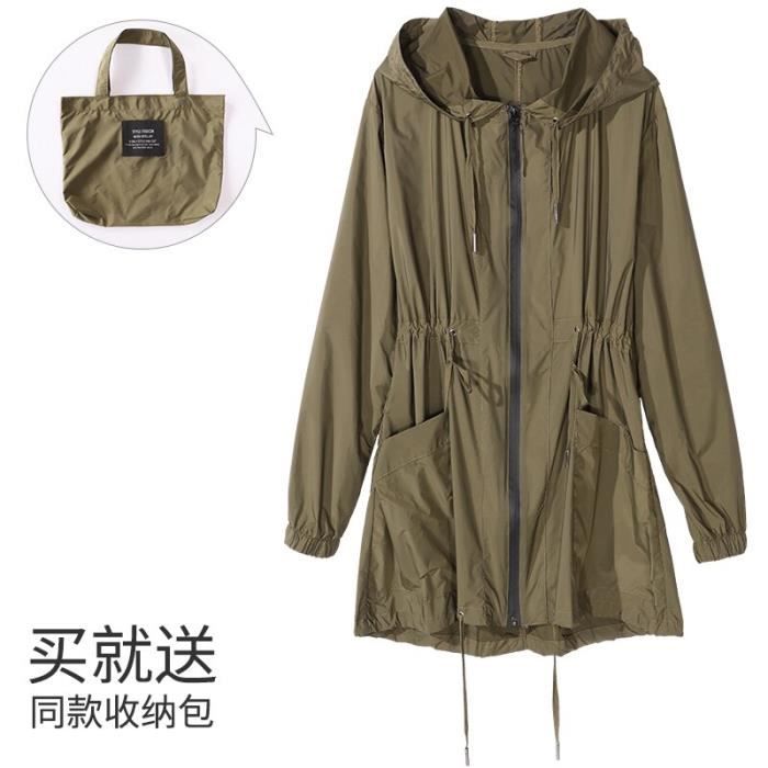 Veste De Pluie Femme Zando - Manteau Léger Imperméable Coupe-vent Avec Capuche - Pour Randonnée Et Ville