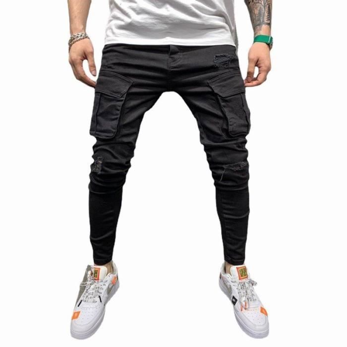 Jean skinny noir dechiré homme hotsell
