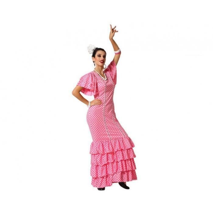Déguisement pour adulte AC-DÉCO - Danseuse de flamenco - Rose - XS/S - Polyester