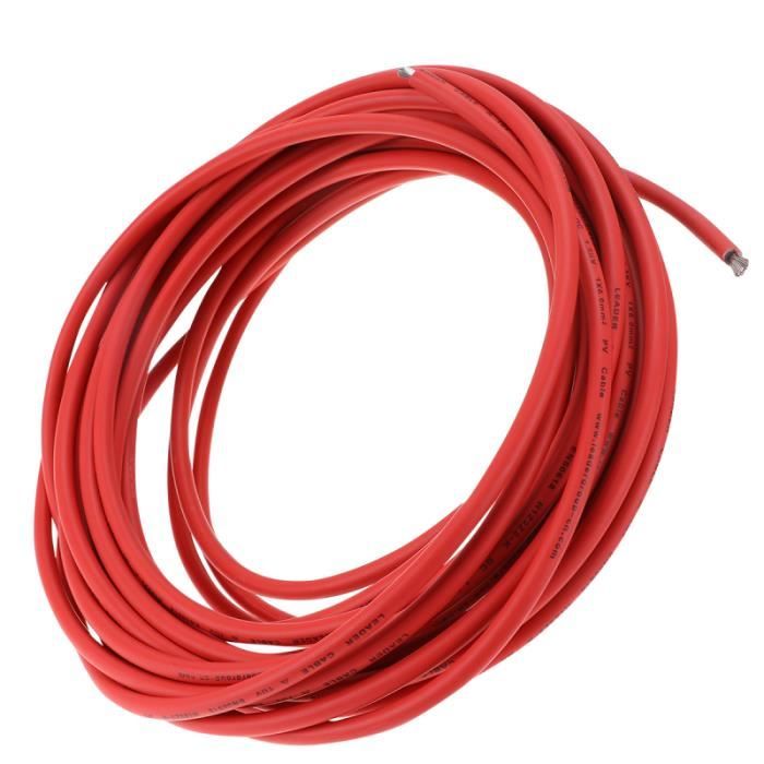 Câble Solaire 6mm² 10m Oududianzi - Rallonge Pour Panneaux Solaires, Noir Et Rouge