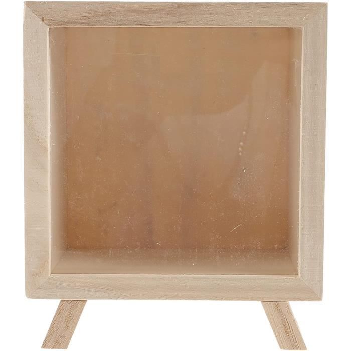 Tirelire Boutique En Bois Naturel Avec Fenêtre Transparente - Idéal Pour Économies Et Cadeau