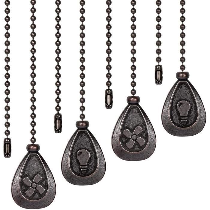 Chaînes De Traction Ventilateur PATIKIL - 2 Cordons Perlés