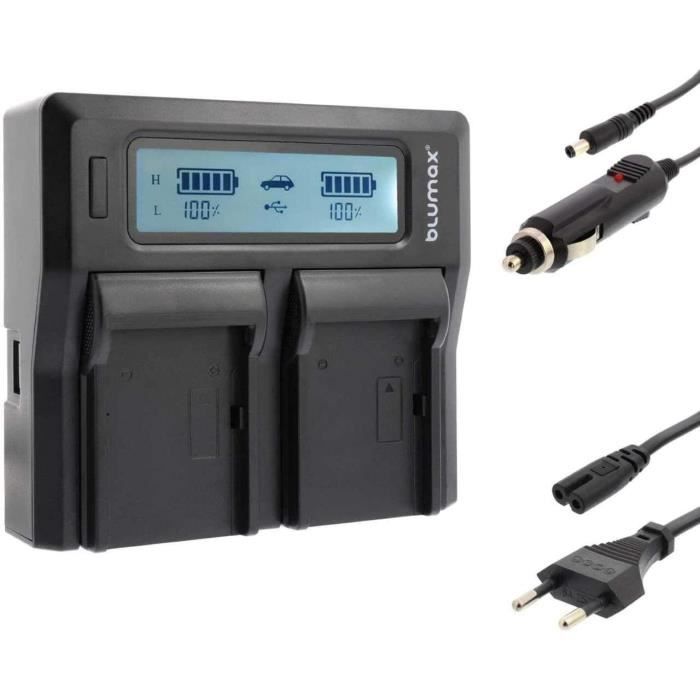 BP-511 Batteria Al Litio (2 Pacchi) E Caricatore Doppio