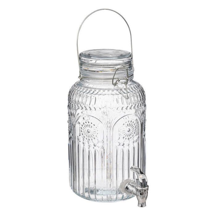 Fontaine Drinking Jar en verre TGM 8L pour punch avec robinet - Diam Fontaine Drinking Jar en verre TGM 8L pour punch avec robinet - Diam