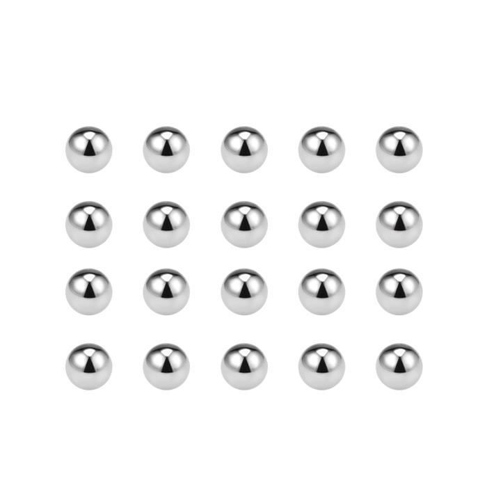 Sourcing Map Précision Billes 23mm Solide Chrome Acier G25