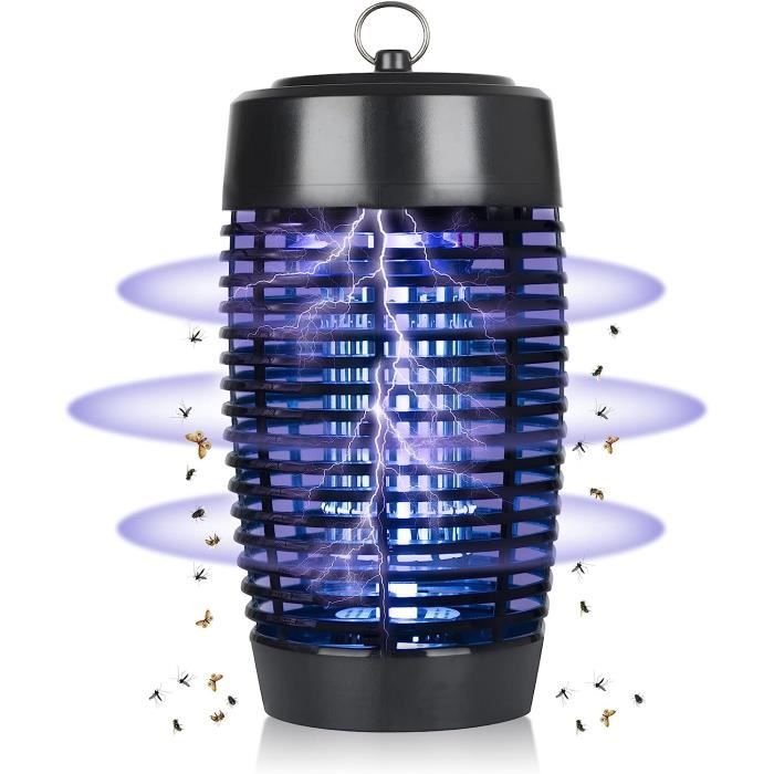 Lampe Anti-Moustiques UV LED - Piège Électrique - USB - 5W - Pour Surface Jusqu'à 25m² - Blanc