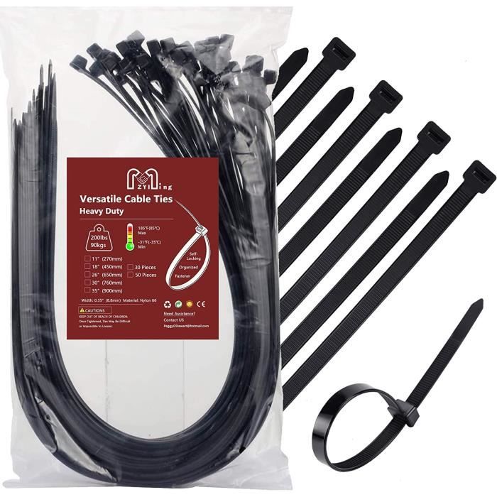 ShenMo Collier de Serrage Plastique 1000 Pièces 200mm x 3,5 mm Rislant  Nylon Serre Flex Serre Cable Plastique Riselant pour Cable Management La  Maison Noir