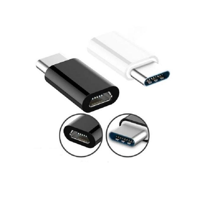 Adaptateur Micro-USB Vers USB-A - Lot De 2 (Noir Et Blanc) Pour Connexion Périphériques Smartphones