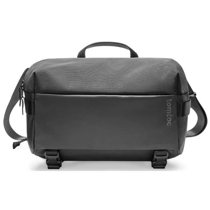 Sacoche Ordinateur Tomtoc Noire, Bandoulière, Nylon Balistique 840D, étanche Et Rembourré