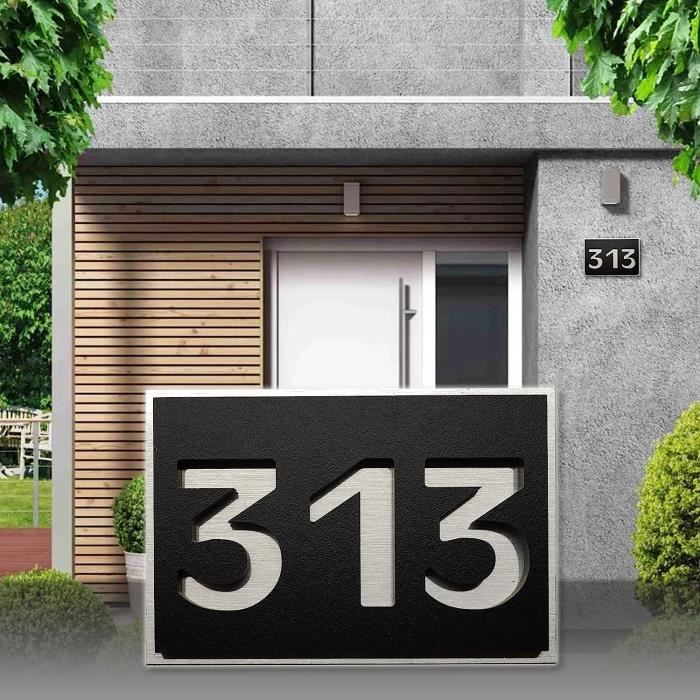 Lumières Du Numéro De Maison Solaire Plaques D'Adresse Solaire Signe De Lumières Du Numéro De Maison Solaire Plaques D'Adresse Solaire Signe De