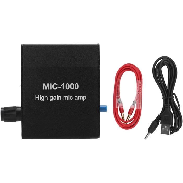 Amplificateur De Microphone, Ampli Micro À Gain Élevé, Taille Compacte Et Amplification Du Son