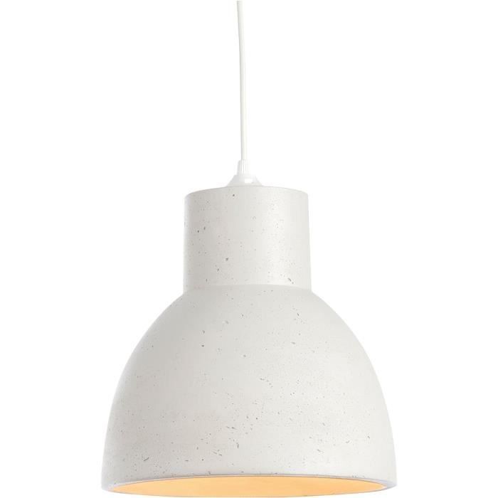 Suspension En Métal Blanc Cylindrique 25 Cm Fay - Custom Form