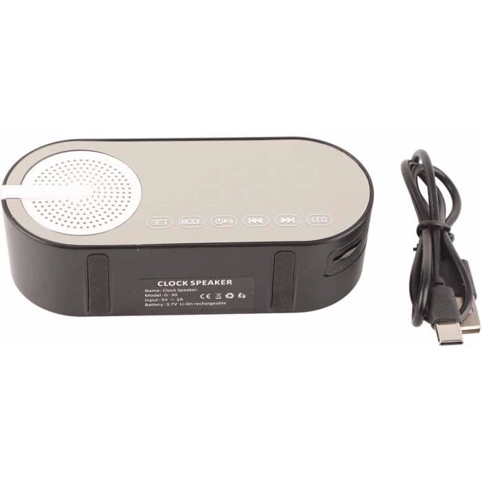 Radio-réveil Bluetooth ITOMA Avec Charge Sans Fil Et Haut-parleur – FM, LED, Orange