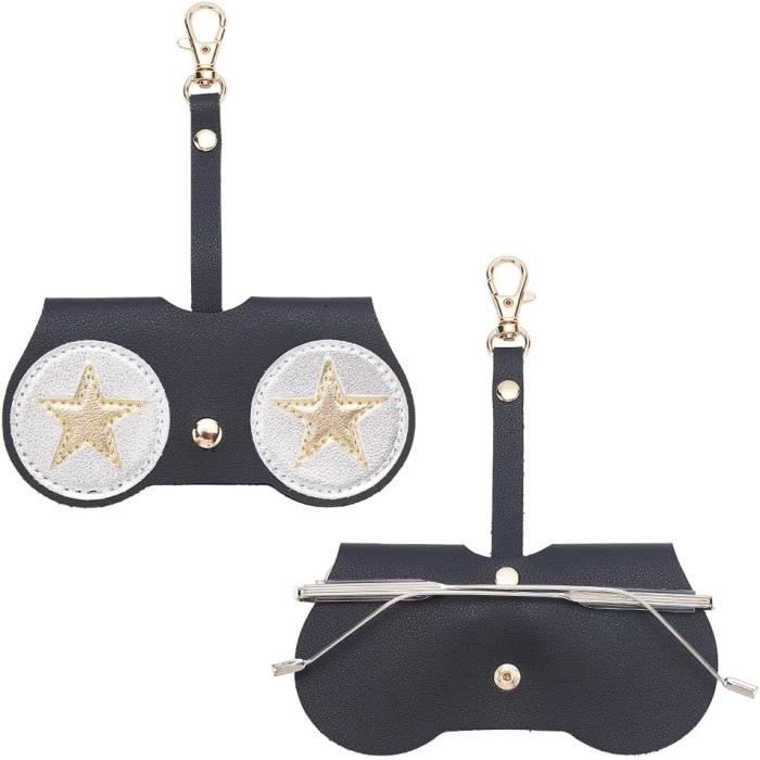 Étui à Lunettes Portable Avec Cordon – Pour Lunettes De Soleil Ou De Vue – Taille Compacte, Protection Doublure Polaire