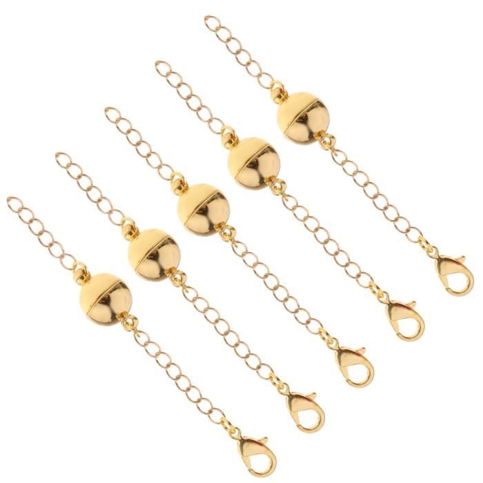 Fermoirs magnétiques de homard de boule de strass de 5 pièces pour les
