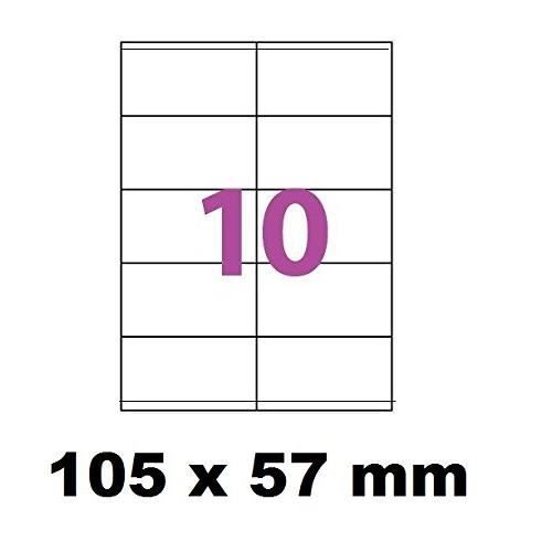 900 étiquettes Adhésives Blanches 63,5 X 46,6 Mm - Pour Imprimante Jet D'encre/laser, Détourées, Personnalisables - Code Word L7161