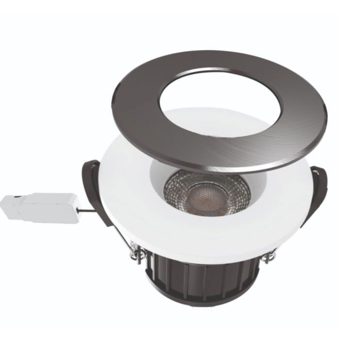 Spot dimmable salle de bain IP 65 (9W 4000K 550LM) Argenté Voltman