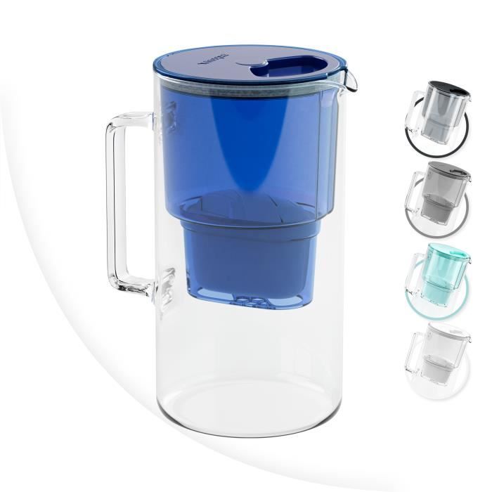 BRITA Carafe en verre bleue + 1 cartouche filtrante MAXTRA PRO All-in-1 -  Nouveau MAXTRA + - Cdiscount Electroménager