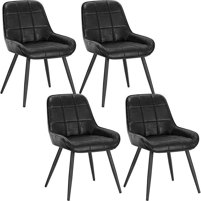 WOLTU Lot de 4 Chaises de Salle à Manger, Chaises Scandinaves en Simili ...