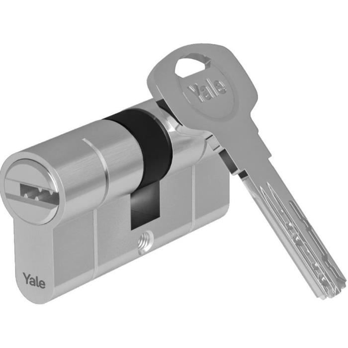 Cylindre haute sécurité YALE Série 2100 - débrayable 40x50 mm - 10 goupilles - 5 clés réversibles