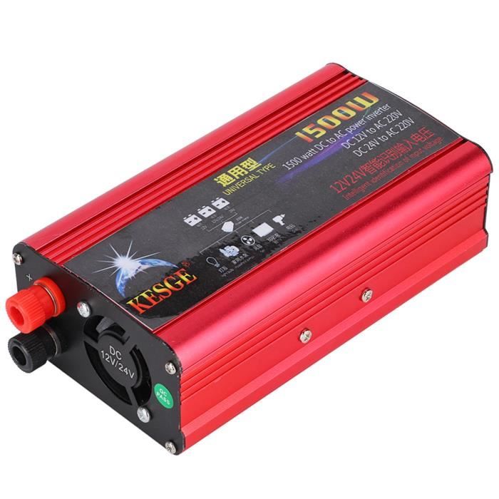 Convertisseur 1500W 12V 220V Pur Sinus Camping-Car