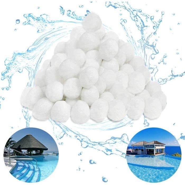 Boules Filtrantes Pour Piscine 1300g - Remplacent 45kg De Sable Filtrant - Réutilisables, Lavables En Machine, Pour Filtres à Sable Et Aquariums