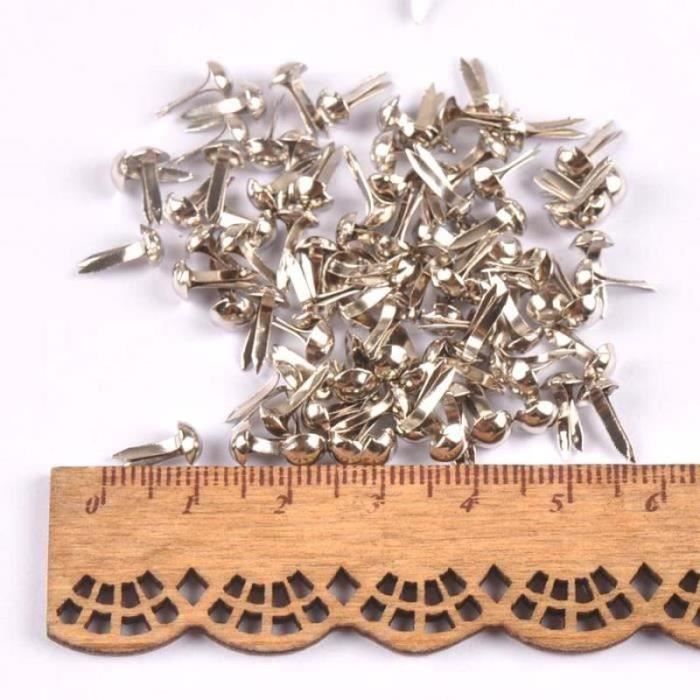 401 Attaches Parisiennes KATIMI - 8x17mm, Multicolores, Avec Perforateur