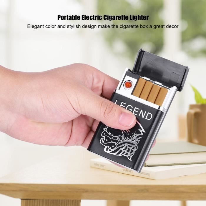 Ea075 Ouverture automatique de tabac titulaire de la boîte de rangement  étanche Long Bling avec USB Briquet petite affaire de gros de cigarettes en  acrylique - Chine Cas de gros de cigarettes