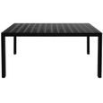 Table de jardin - VIDAXL - Noir - Aluminium - WPC - 150 x 90 x 74 cm-1