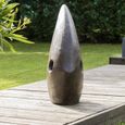 Statue design de jardin poisson - WANDA COLLECTION - 78 cm - Marron - Fibro-ciment - Effet rouillé-1
