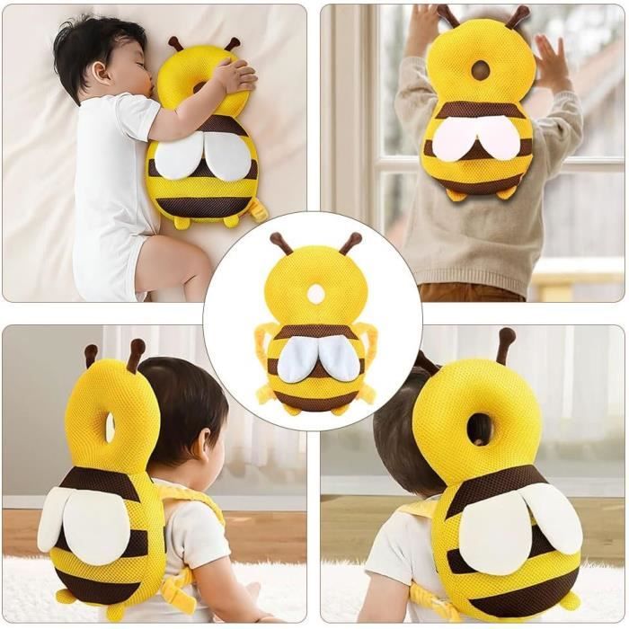 Protège-tête Pour Bébé Avec Genouillères - Casque Anti-chute Ajustable Pour Tout-petits Qui Apprennent à Marcher