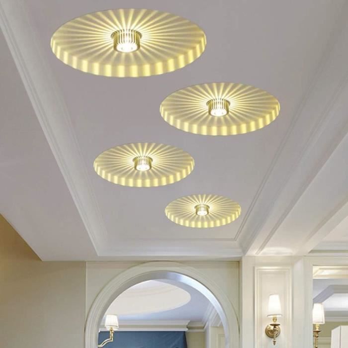 Grande Applique LED Design Moderne Avec Télécommande - 3 éclairages - Multicolore