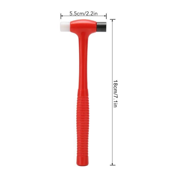 Marteau en plastique EBTOOLS - Standard - Blanc - Pour réparation de