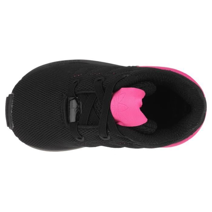 ADIDAS ORIGINALS Baskets ZX Flux Chaussures Bebe Fille Noir et rose Cdiscount Chaussures